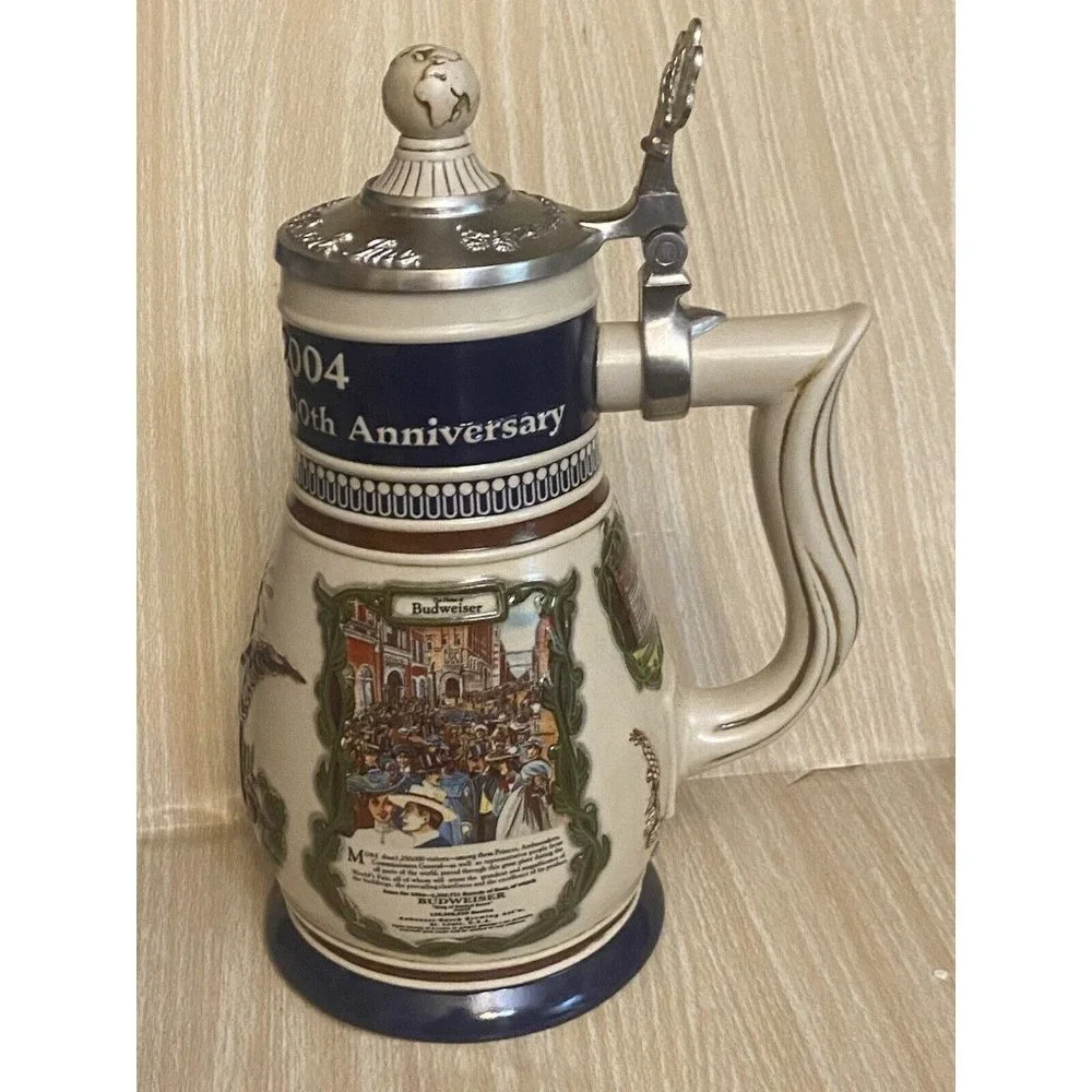 CB28 Anheuser Busch Stein 100th Anniversary St.‎ Louis World’s Fair w/COA 2004